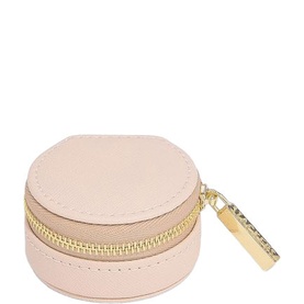 Oyster Travel Jewellery Box Blush Pink