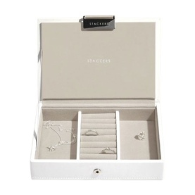 Mini Jewellery Box Lid White