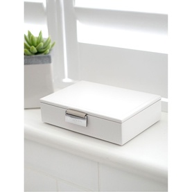 Mini Jewellery Box Lid White