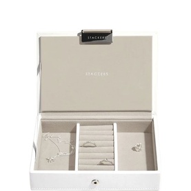 Mini Jewellery Box Lid White