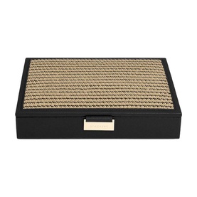Raffia Classic Jewellery Box Lid Black