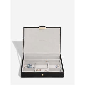 Raffia Classic Jewellery Box Lid Black