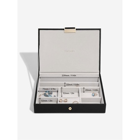 Raffia Classic Jewellery Box Lid Black