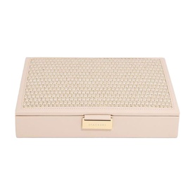 Raffia Classic Jewellery Box Lid Blush Pink