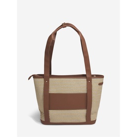 Raffia Tote Bag Tan