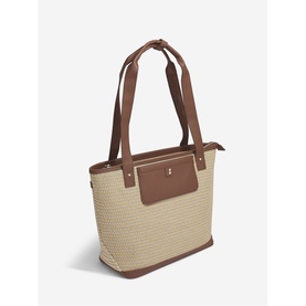 Raffia Tote Bag Tan
