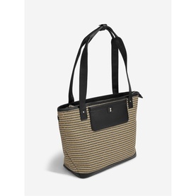 Raffia Tote Bag Black
