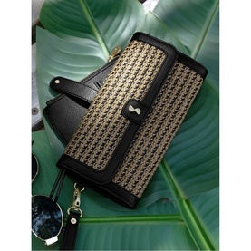 Raffia Purse Black