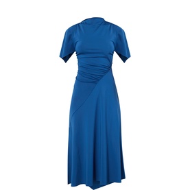 Gathered Asymmetric Dress
