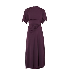 Gathered Asymmetric Dress