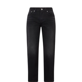 Washed Flared-Leg Jeans