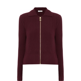 Zip Knitted Polo Sweater