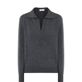 Genevieve Knitted Polo Sweater