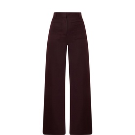 Alina High-Rise Wide Leg Trousers