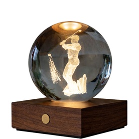 Amber Crystal Golf Table Light