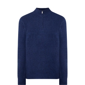 Textured Half-Zip Sweater