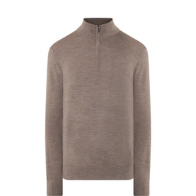 Merino Fine-Knit Half-Zip Sweater