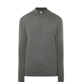 Merino Fine-Knit Half-Zip Sweater