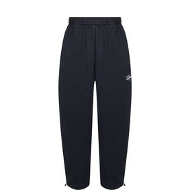 Script Logo Barrel Leg Trousers