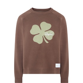 Clover Script Sweater