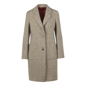 Amanda Herringbone Donegal Tweed Coat