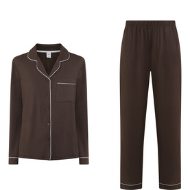 Modal Solid Long Pyjama Set