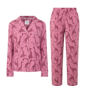 Modal Giraffe Long Pyjama Set