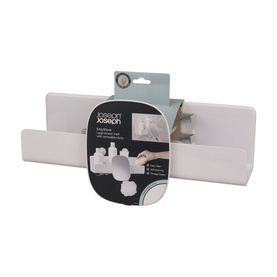 EasyStore&trade; Large White Shower Shelf with Removable Mirror