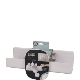 EasyStore&trade; Large White Shower Shelf with Removable Mirror