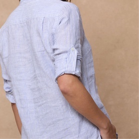 Louise Irish Linen Stripe Shirt