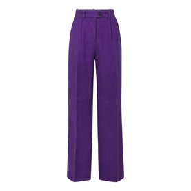 Luna Irish Linen Wide Leg Trousers