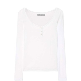 Jules Ribbed Henley Top