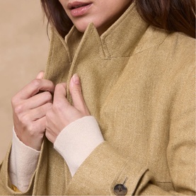 Rosie Irish Tumbled Linen Coat
