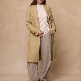 Rosie Irish Tumbled Linen Coat