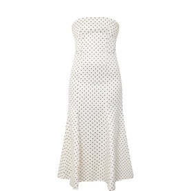 Polkadot Fit-and-Flare Dress