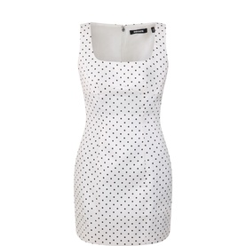 Polka Dot Mini Shift Dress