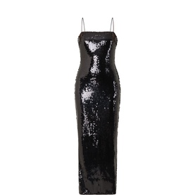 Sequin Slip Gown Dress