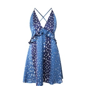 Midnight Fawn Ruffle Night Dress