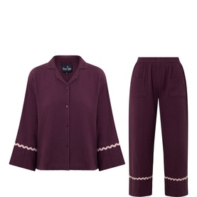 Fig Baby Wavy-Trim Pyjama Set