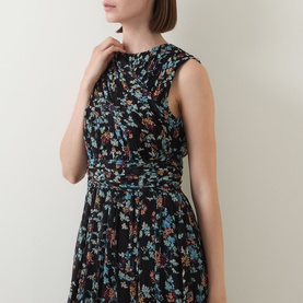 Celestina Silk Floral Dress