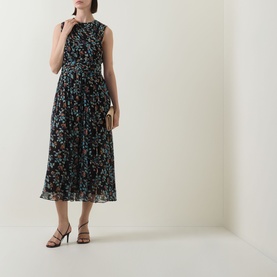 Celestina Silk Floral Dress