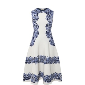 Ilona Jacquard Flared Dress