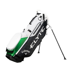 Callaway Elyte Stand Bag in Staff Colour, white, black and green with integrated stand legs and branded detailing