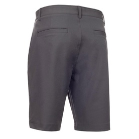 Calvin Klein Golf steel grey men's golf shorts, rear view, two back pockets, clean flat-front cut