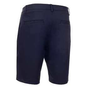 Calvin Klein Golf men's navy golf shorts, rear view, with back pockets and clean tailored finish.