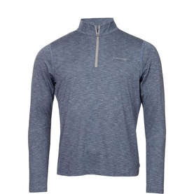 Pinehursdt Logo Striped Quarter Zip Top