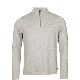 Pinehursdt Logo Striped Quarter Zip Top