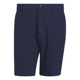 Adidas Golf men's shorts in Collegiate Navy, flat-front design with side pockets and belt loops