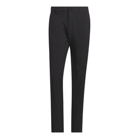 Adidas Golf trousers in black, slim tailored fit with zip fly, belt loops, and side pockets