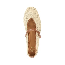 Haloha Raffia Mary-Janes Flats